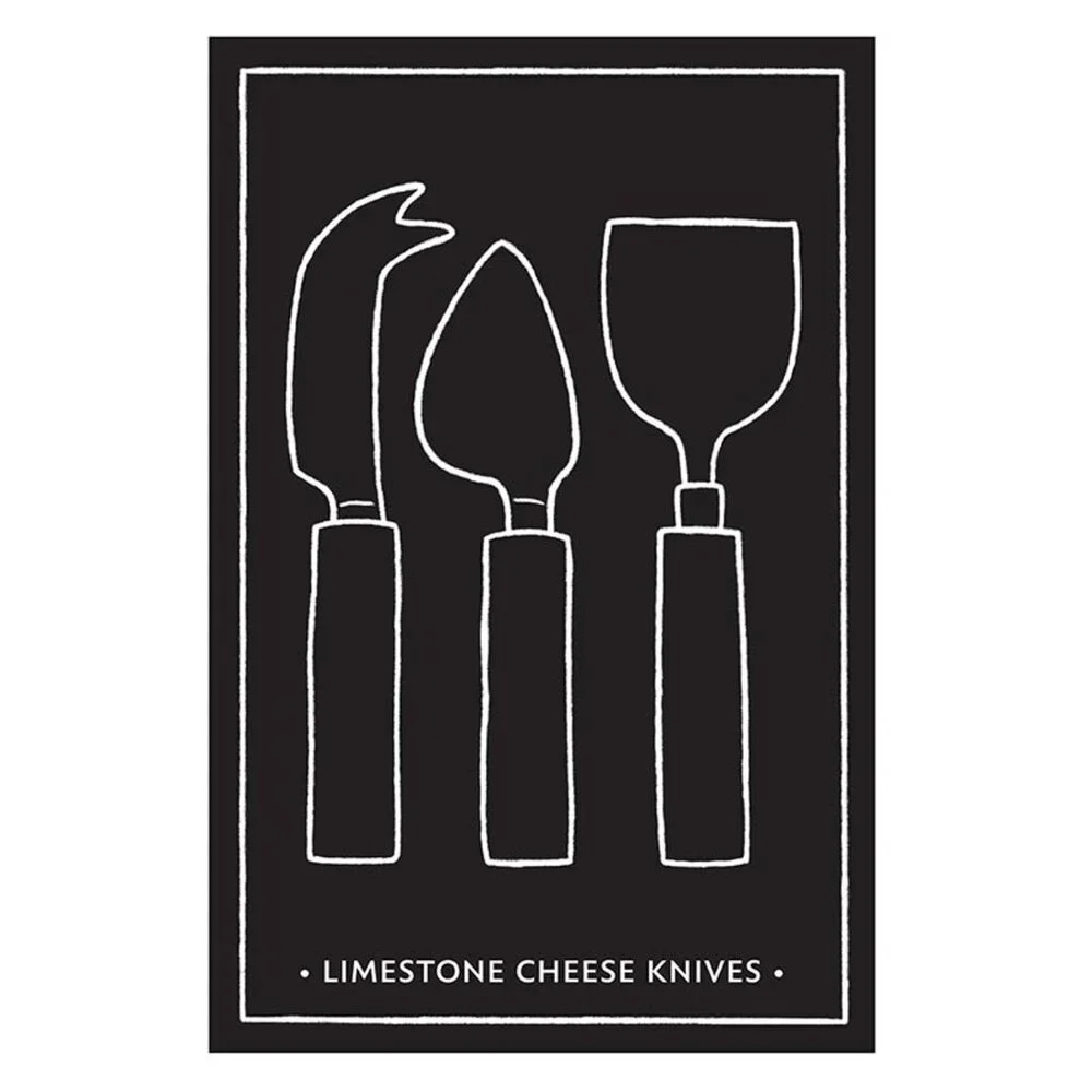 SB Design Studio Limestone Cheese Knives - Set of 3/NIB